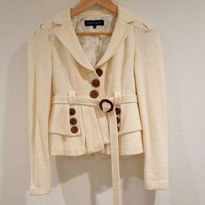 Adorable Nanette Lepore "Joy Hunt" belted jacket like new in size XS